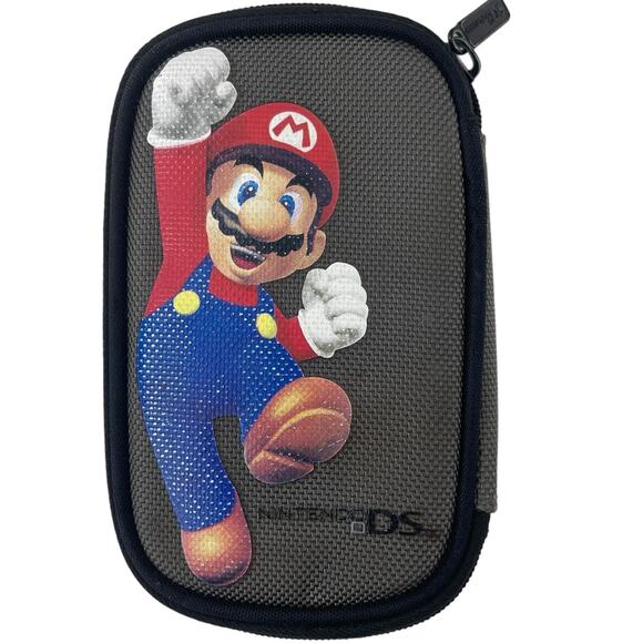 Nintendo Other - Nintendo DS Super Mario Soft Zipper Carrying Case Black 2008